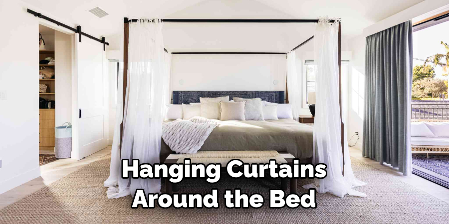 Hanging Curtains Around the Bed
