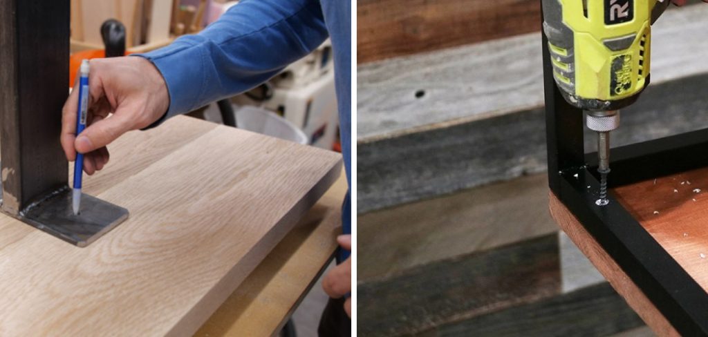 How to Attach Wood Table Top to Metal Frame