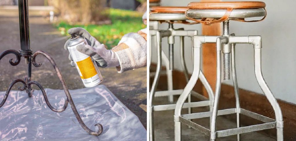 How to Paint Metal Bar Stools