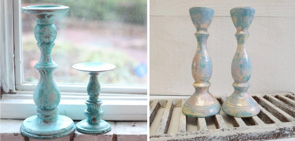 How to Paint Metal Candle Holders