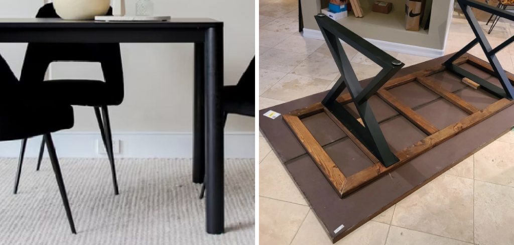 How to Stabilize Metal Table Legs