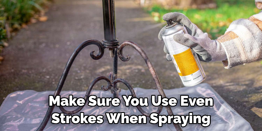 Make Sure You Use Even Strokes When Spraying