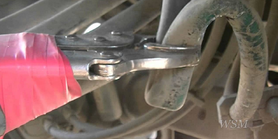 Pinching Off a Metal Brake Line