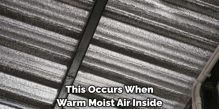This Occurs When 
Warm Moist Air Inside 
