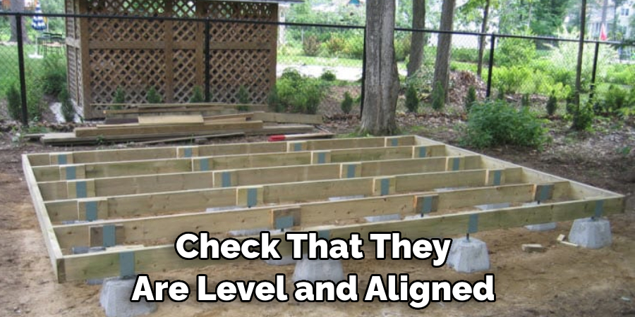 Check That They Are Level and Aligned