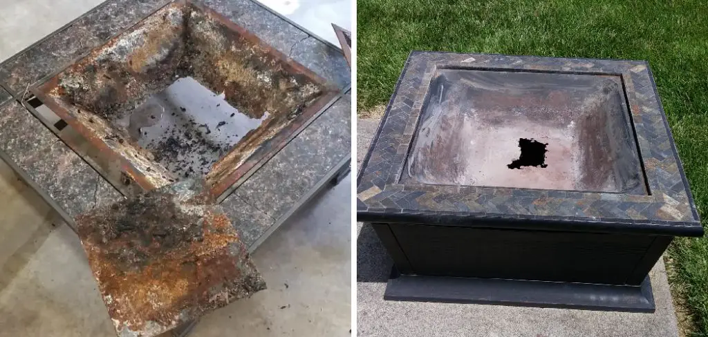 How to Fix Hole in Bottom of Fire Pit