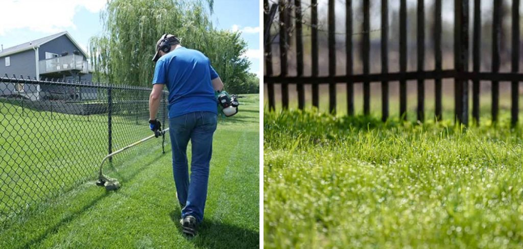 How to Trim Grass Around Aluminum Fence