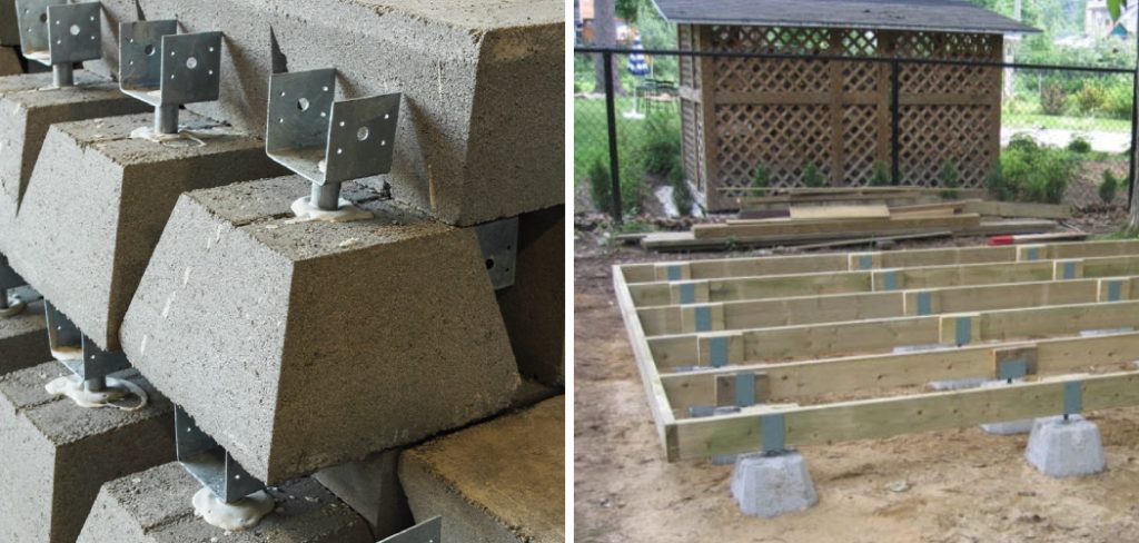 How to Use Concrete Pier Block With Metal Bracket