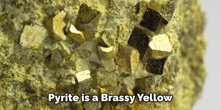 Pyrite is a Brassy Yellow