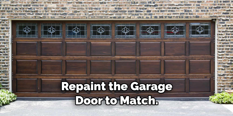 Repaint the Garage Door to Match.