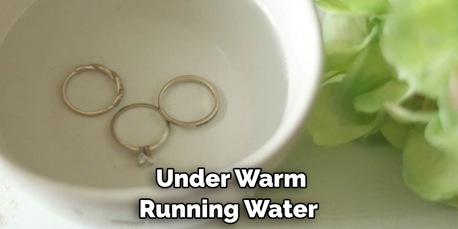 Under Warm Running Water