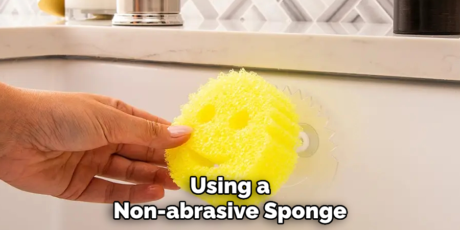 Using a Non-abrasive Sponge