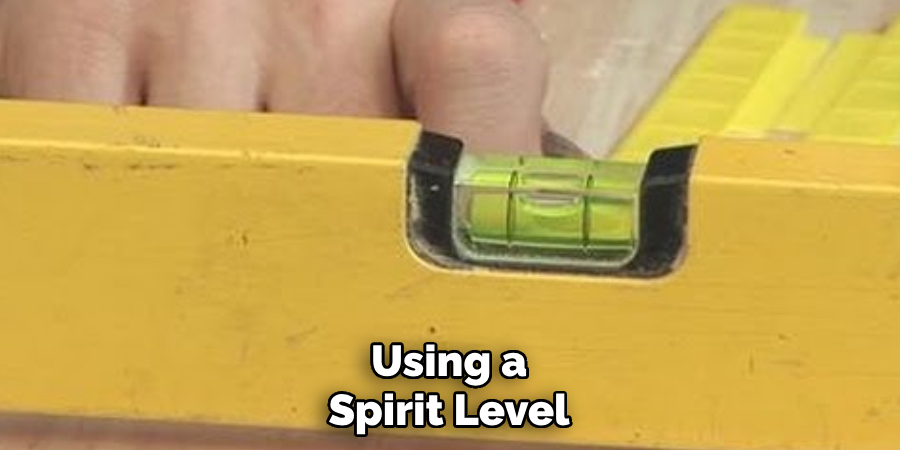 Using a Spirit Level