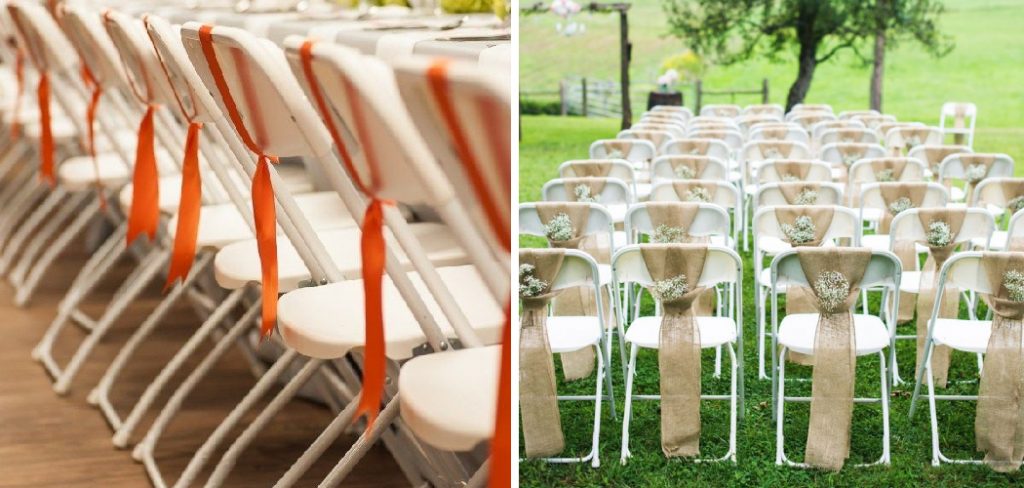 How to Decorate Metal Folding Chairs for Wedding