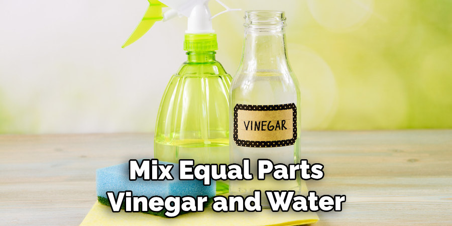  Mix Equal Parts Vinegar and Water