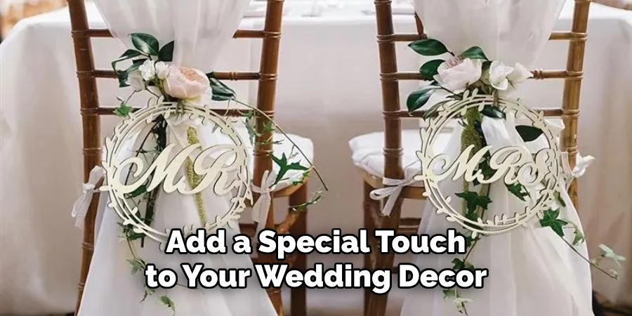 add a special touch to your wedding decor