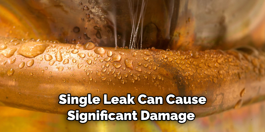 Single Leak Can Cause Significant Damage 