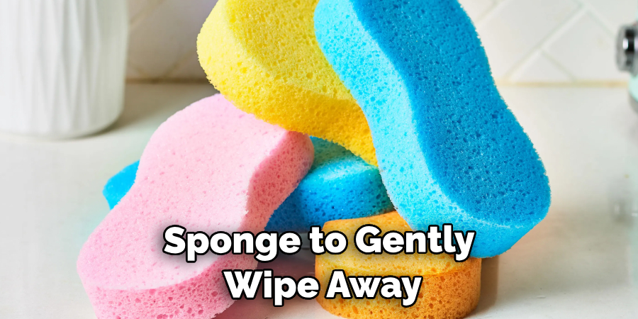 Sponge to Gently Wipe Away