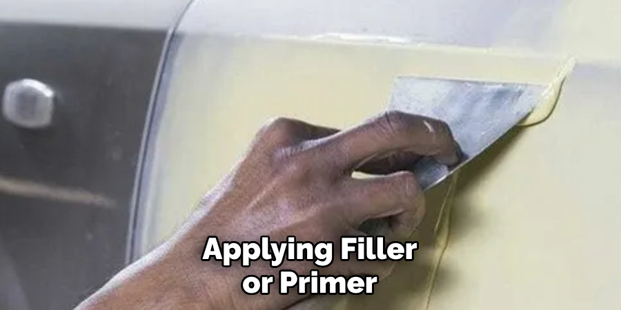 Applying Filler or Primer