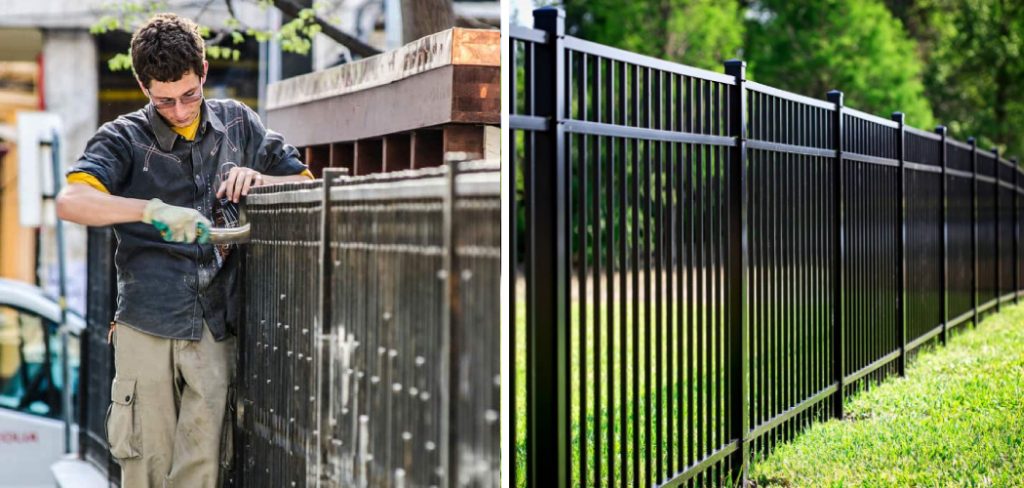 How to Clean Black Aluminum Fence