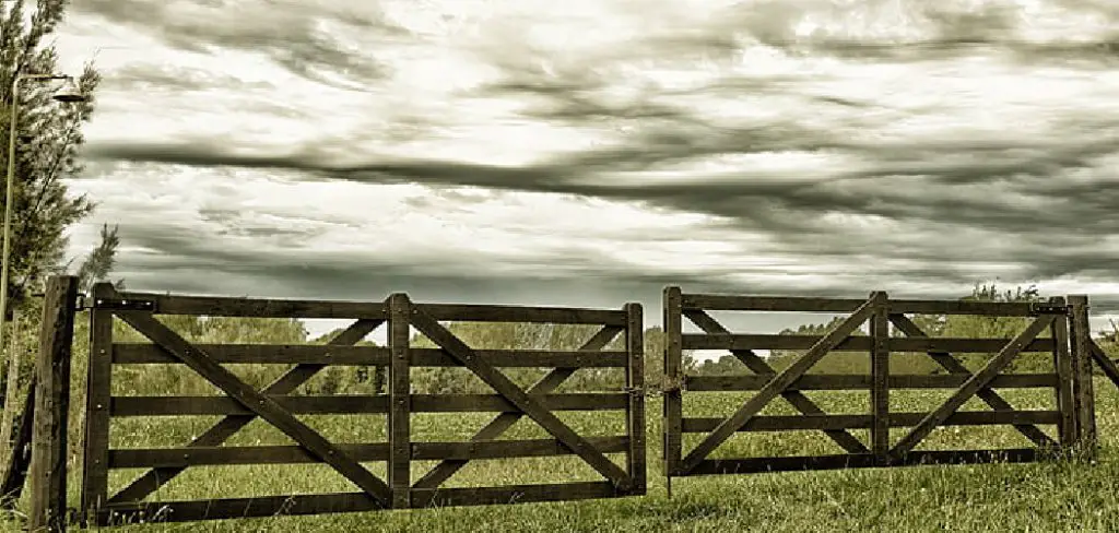 How to Attach a Wooden Gate to a Metal Post