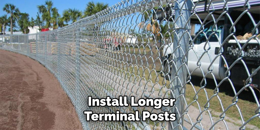 Install longer terminal posts