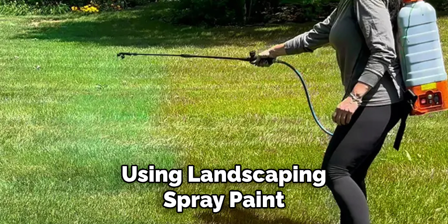 Using Landscaping Spray Paint