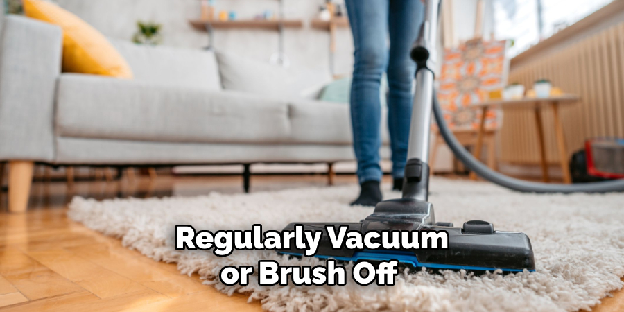Regularly Vacuum or Brush Off 