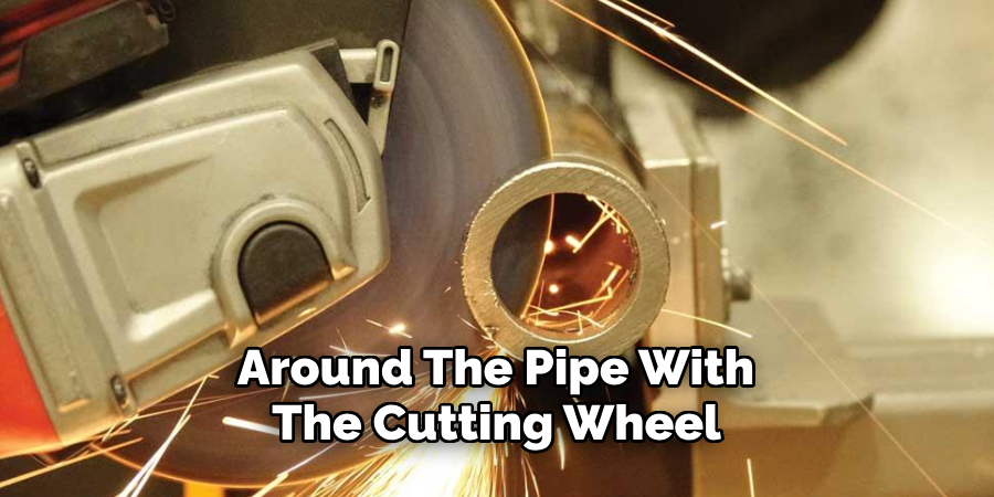 Around the Pipe With the Cutting Wheel 