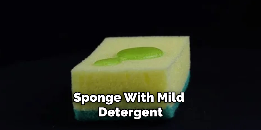 Sponge With Mild Detergent