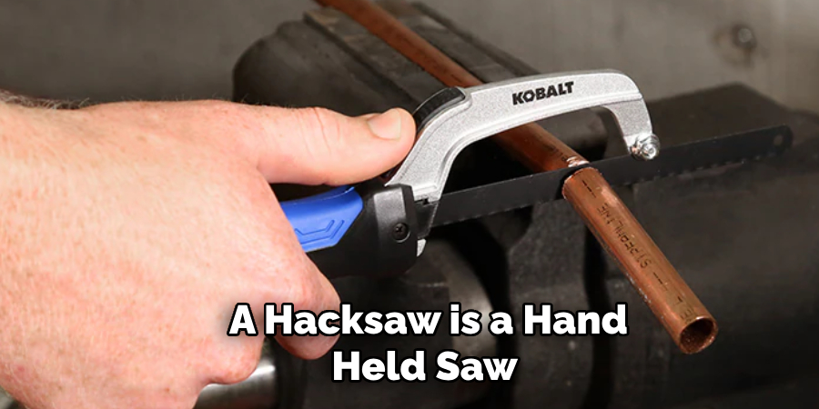 A Hacksaw is a Hand-held Saw 