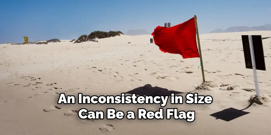 An Inconsistency in Size Can Be a Red Flag