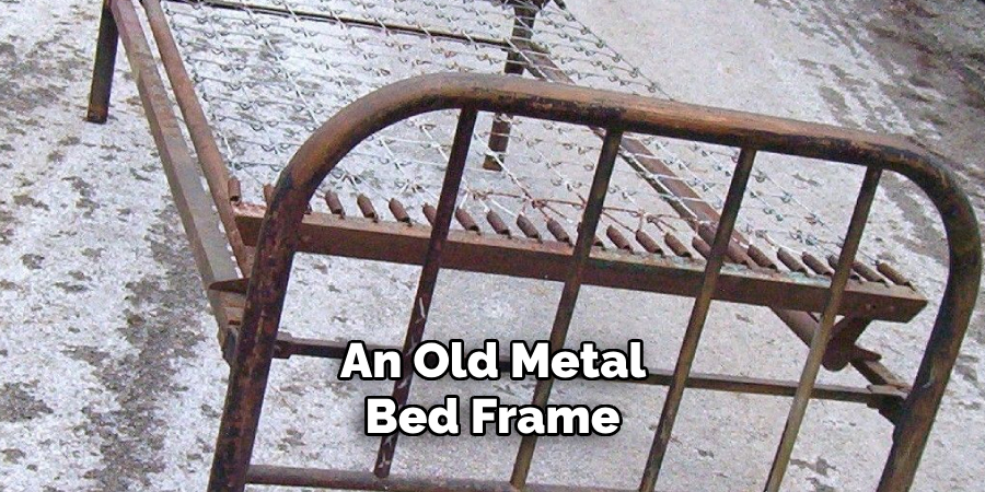 An Old Metal Bed Frame 