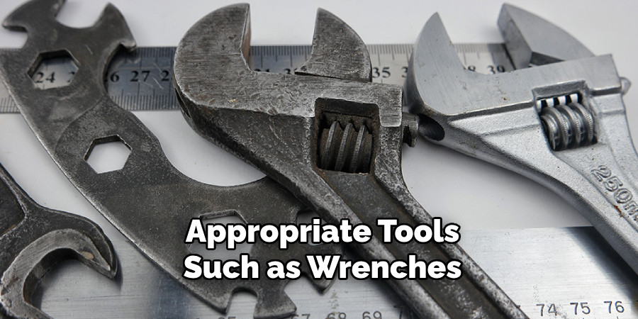 Appropriate Tools, Such as Wrenches