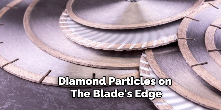 Diamond Particles on the Blade's Edge