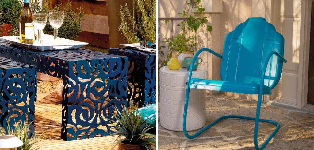 How to Paint Metal Furniture With a Brush