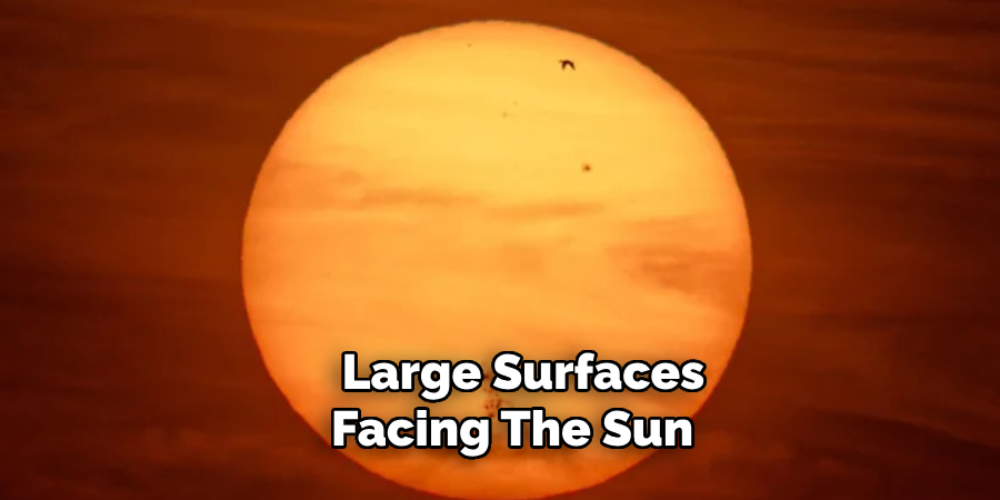 Large Surfaces Facing the Sun 