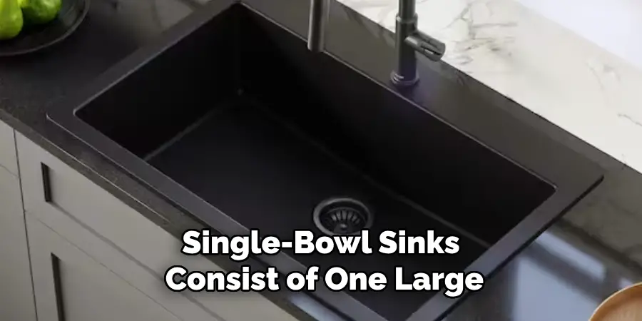 Single-bowl Sinks Consist of One Large