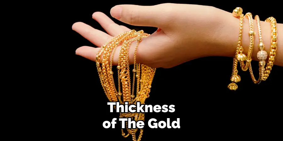 Thickness of the Gold