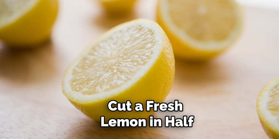 Cut a Fresh Lemon in Half