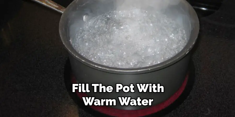 Fill the Pot With Warm Water