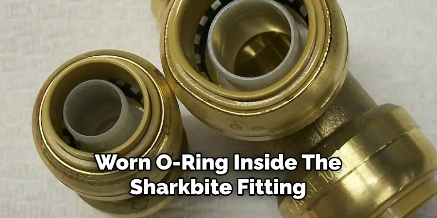 Worn O-ring Inside the Sharkbite Fitting 