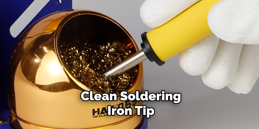 Clean Soldering Iron Tip 