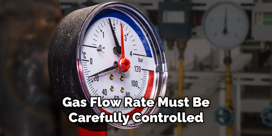 Gas Flow Rate Must Be Carefully Controlled 