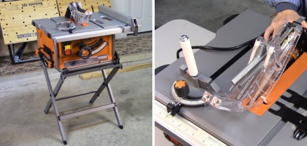 How to Change Blade on Ridgid Table Saw