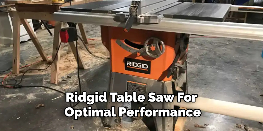 Ridgid Table Saw for Optimal Performance