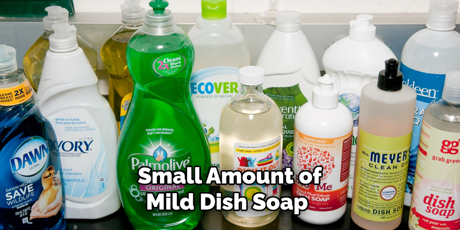 Small Amount of Mild Dish Soap