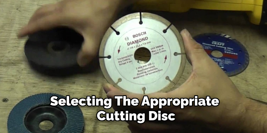 Selecting the Appropriate Cutting Disc