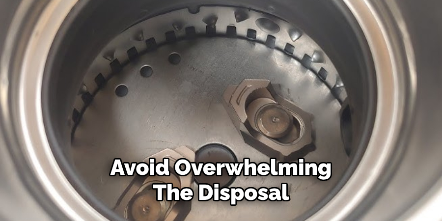 Avoid Overwhelming The Disposal