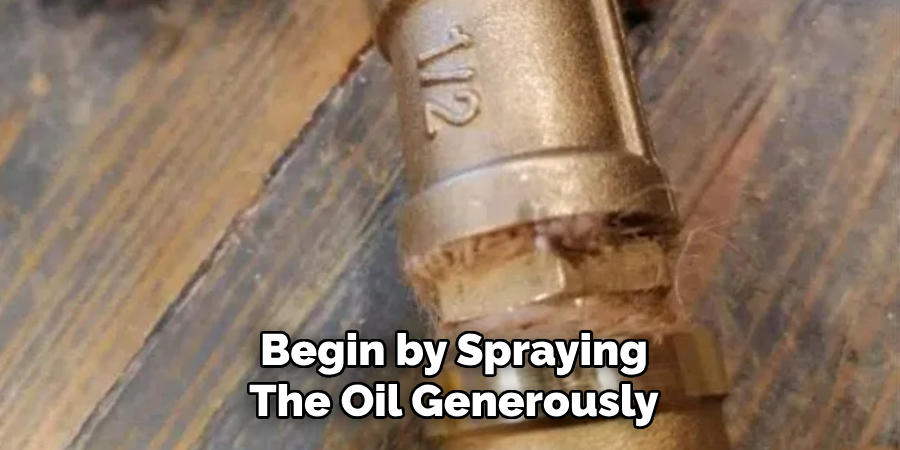 Begin by Spraying
The Oil Generously